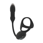 Shots Toys LEVELZ Vibrating & Thrusting TriO Cock Ring With Prostate Stimulator Black
