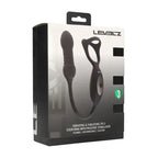 Shots Toys LEVELZ Vibrating & Thrusting TriO Cock Ring With Prostate Stimulator Black