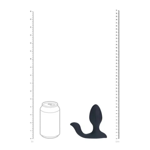 Shots Toys LEVELZ USB Rechargeable Vibrating & Rotating Anal Plug With Ball Stimulator Black 10.7cm