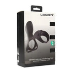 Shots Toys LEVELZ USB Rechargeable Vibrating Cock & Ball Ring With Shaft Loop Black