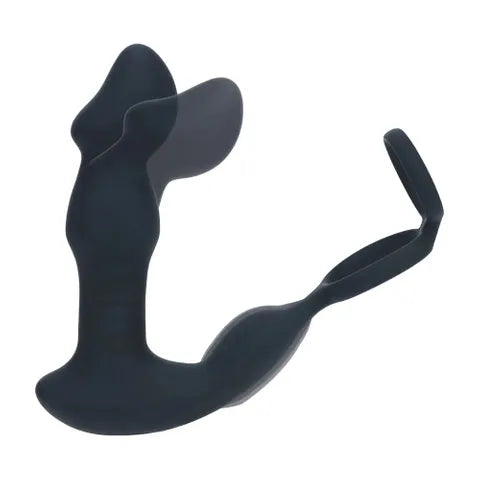 Shots Toys LEVELZ Remote Controlled Prostate Stimulator With Cock Ring Black