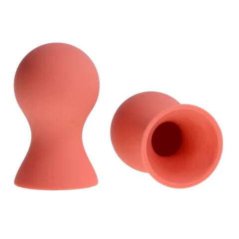 Sex & Mischief Peaches N CreaMe Silicone Nipple Suckers Set Of 2 Peach