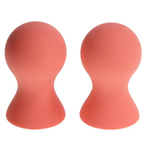 Sex & Mischief Peaches N CreaMe Silicone Nipple Suckers Set Of 2 Peach