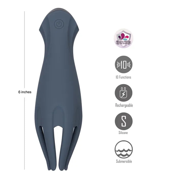 Maia LEO USB Rechargeable Penis Head Tickler Grey
