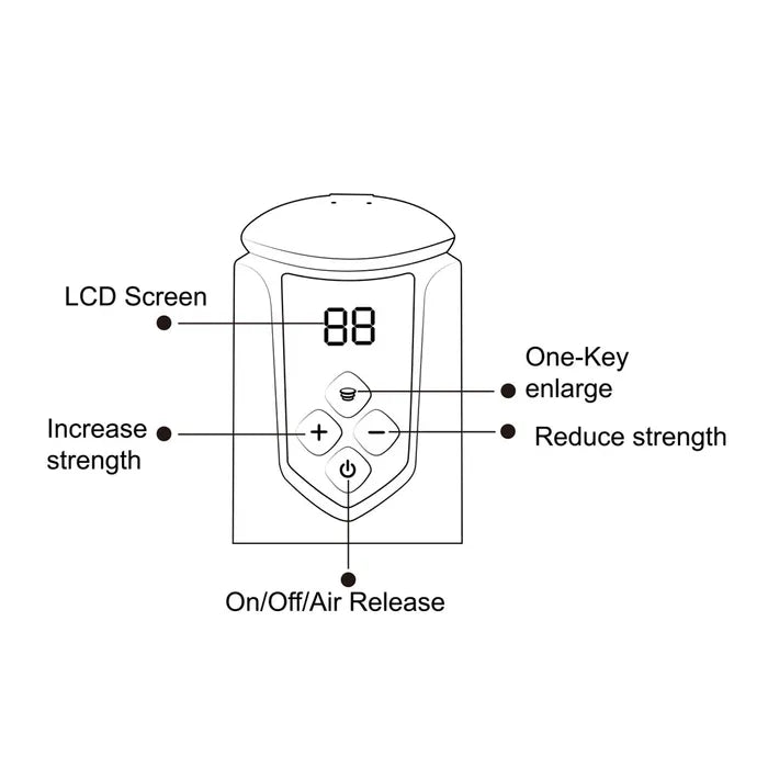 Maia ARCHER USB Rechargeable Automatic Penis Pump Blue