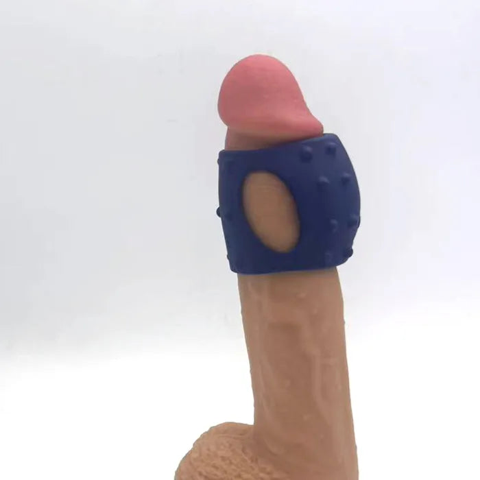 Maia ROMEO USB Rechargeable Vibrating Girth Enhancer Sleeve Blue