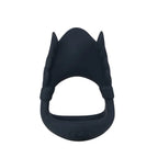 Maia ROCKY USB Rechargeable Vibrating Cock & Balls Ring Black