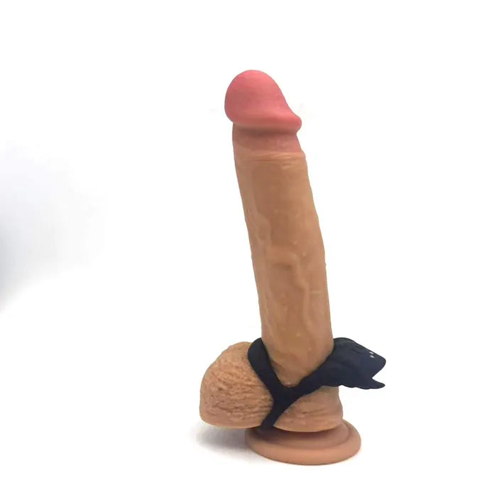Maia ROCKY USB Rechargeable Vibrating Cock & Balls Ring Black