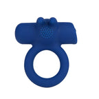 Maia HUXLEY USB Rechargeable Strong Vibrating Cock Ring Blue