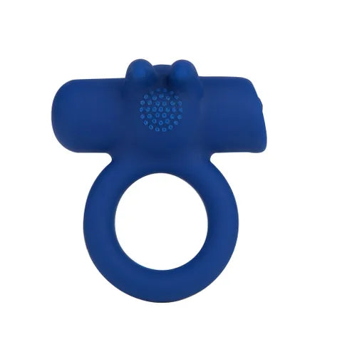 Maia HUXLEY USB Rechargeable Strong Vibrating Cock Ring Blue