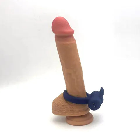 Maia HUXLEY USB Rechargeable Strong Vibrating Cock Ring Blue