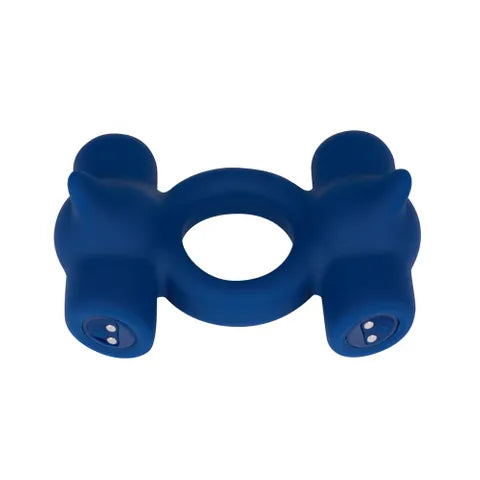 Maia RONAN USB Rechargeable Dual Vibrating Cock Ring Blue
