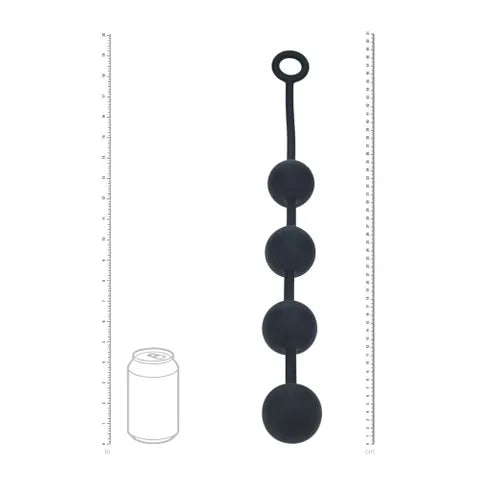 Shots Toys LEVELZ Round Anal Balls Beads Black