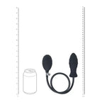 Shots Toys LEVELZ Ribbed Inflatable Anal Plug Black