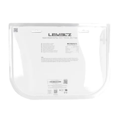 Shots Toys LEVELZ Beaded Inflatable Anal Plug Black