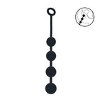 Shots Toys LEVELZ Round Silicone Anal Balls Beads 40mm Black Large