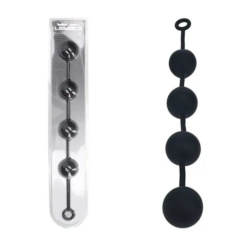 Shots Toys LEVELZ Round Anal Balls Beads Black