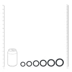 Shots Toys LEVELZ Classic Silicone Cock Ring Set Of 6 Black