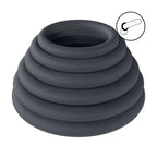 Shots Toys LEVELZ Classic Silicone Cock Ring Set Of 6 Black