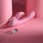 Playboy Pleasure RABBIT PARTY USB Rechargeable Rabbit Vibrator Pink 15.2cm