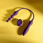 Playboy Pleasure THIS & THAT USB Rechargeable Flexible Dual Ended Vibrator Purple 60cm