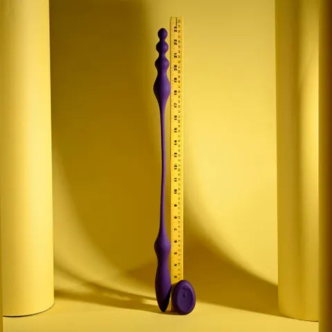 Playboy Pleasure THIS & THAT USB Rechargeable Flexible Dual Ended Vibrator Purple 60cm