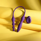 Playboy Pleasure THIS & THAT USB Rechargeable Flexible Dual Ended Vibrator Purple 60cm