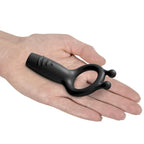 Pipedream Sir Richards Vibrating Silicone Super USB Rechargeable Vibrating Cock Ring Grey Pipedream