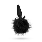 Blush Novelties Anal Adventures Platinum Rabbit Tail 10cm Butt Plug With Bunny Tail