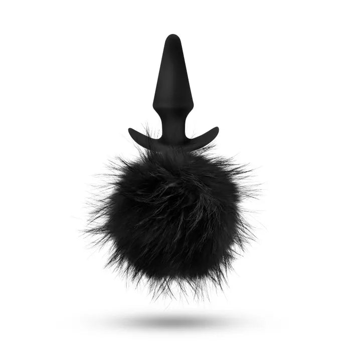 Blush Novelties Anal Adventures Platinum Rabbit Tail 10cm Butt Plug With Bunny Tail