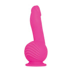 Evolved Ballistic USB Rechargeable Vibrating Dong With Balls Motor & Remote 19cm Pink Evolved