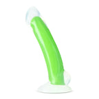 Blush Novelties Neo Elite Glow Omnia Glow In Dark Dual Density Dong 17.8cm Green Blush Novelties