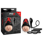 Pipedream PDX Elite Ass Gasm Vibrating Kit Male Kit 11 Piece Set Black Pipedream