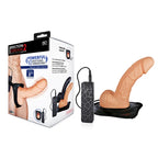 Erection Assistant 2 Vibrating Hollow Strap-On - Flesh 24 cm Vibrating Hollow Strap-On Excellent Power