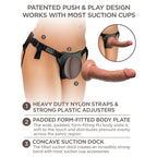 King Cock Elite Comfy Silicone Body Dock Kit - Body Dock Strap-On Harness with Tan 17.8 cm Dong Pipedream