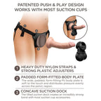 King Cock Elite Ultimate Vibrating Silicone Body Dock Kit - Body Dock Strap-On Harness with 17.8 cm Vibrating Dong & Vibrating Balls Pipedream