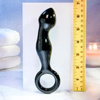 Adam & Eve ADAMS Glass Prostate Massager 16.6cm Black Adam & Eve