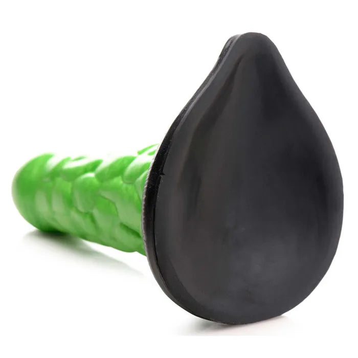 XR Brands Creature Cocks Radioactive Reptile Thick Scaly Silicone Dildo 19cm Green XR Brands