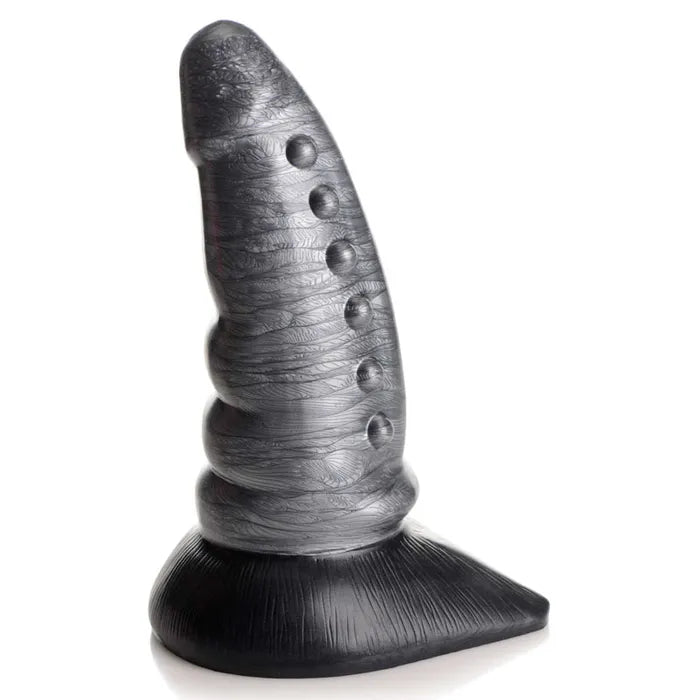 XR Brands Creature Cocks Beastly Tapered Bumpy Silicone Dildo 21cm Silver XR Brands