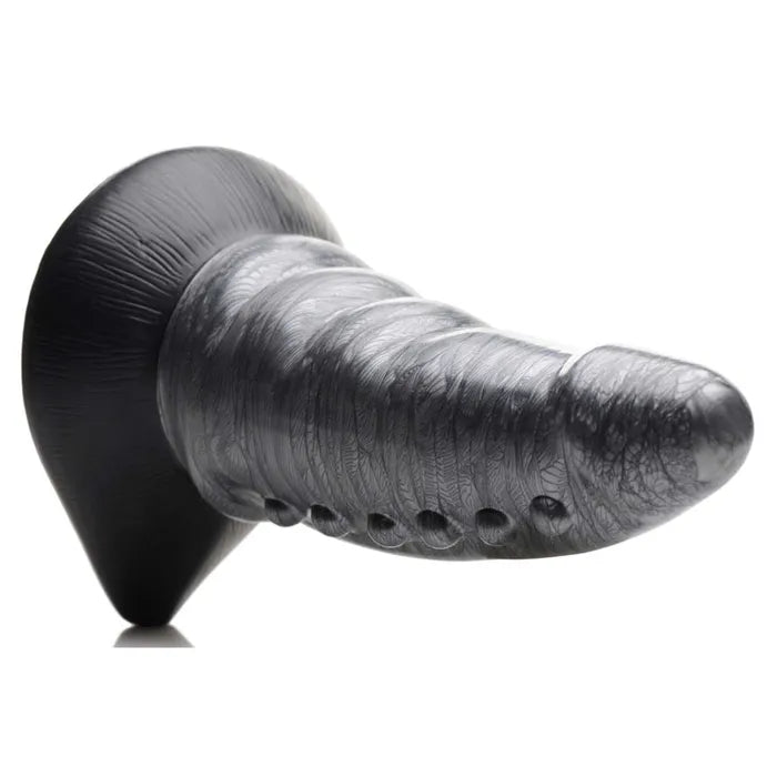 XR Brands Creature Cocks Beastly Tapered Bumpy Silicone Dildo 21cm Silver XR Brands