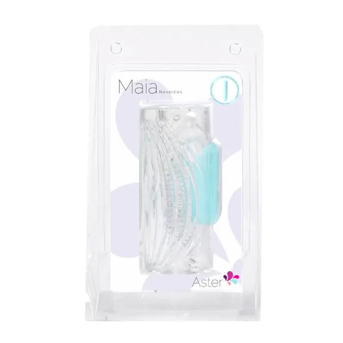Maia Aster Vibrating Stroker Sleeve Clear Maia Toys