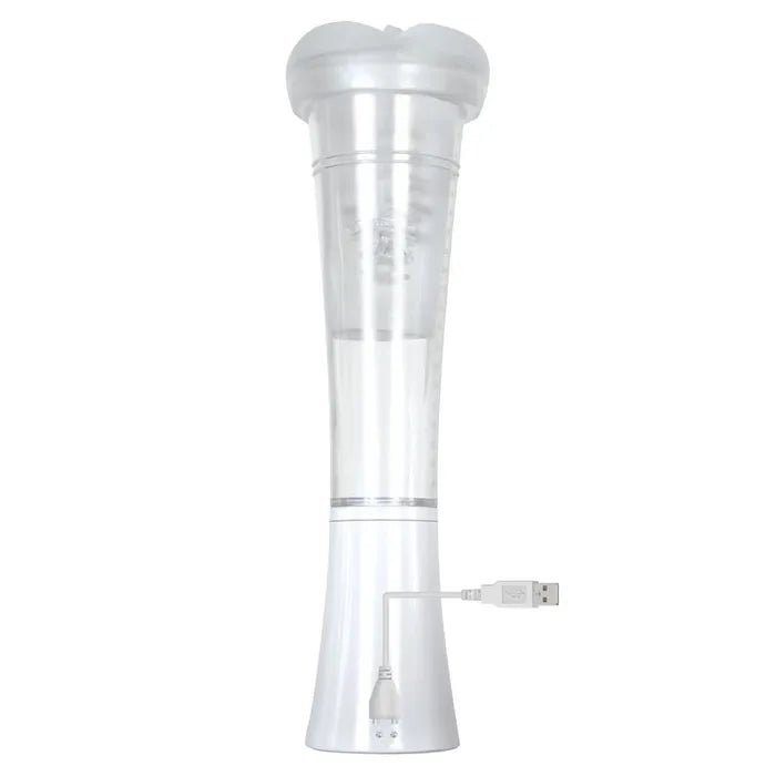 Zero Tolerance Sucking Good USB Rechargeable Vibrating Masturbator White Zero Tolerance