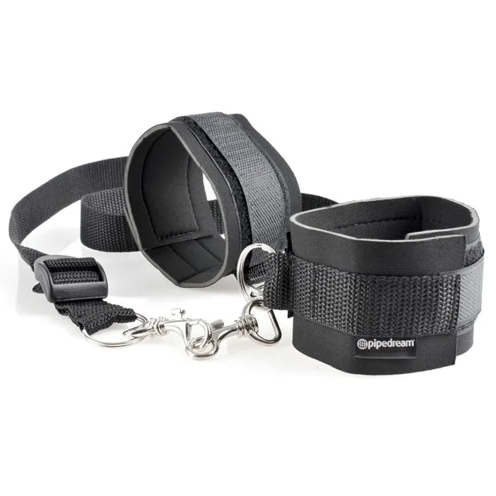 Fetish Fantasy Series Cuff & Tether Set Restraints Black Pipedream