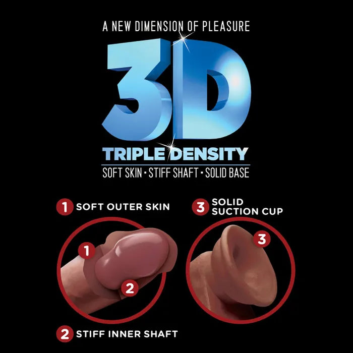 Pipedream King Cock Plus Triple Density Cock Dong 8 Inch Pipedream