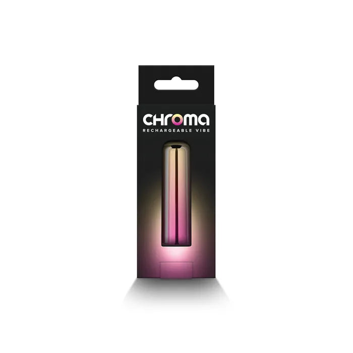 NS Novelties Chroma Sunrise USB Rechargeable Bullet Vibrator Small Pink / Gold NS Novelties