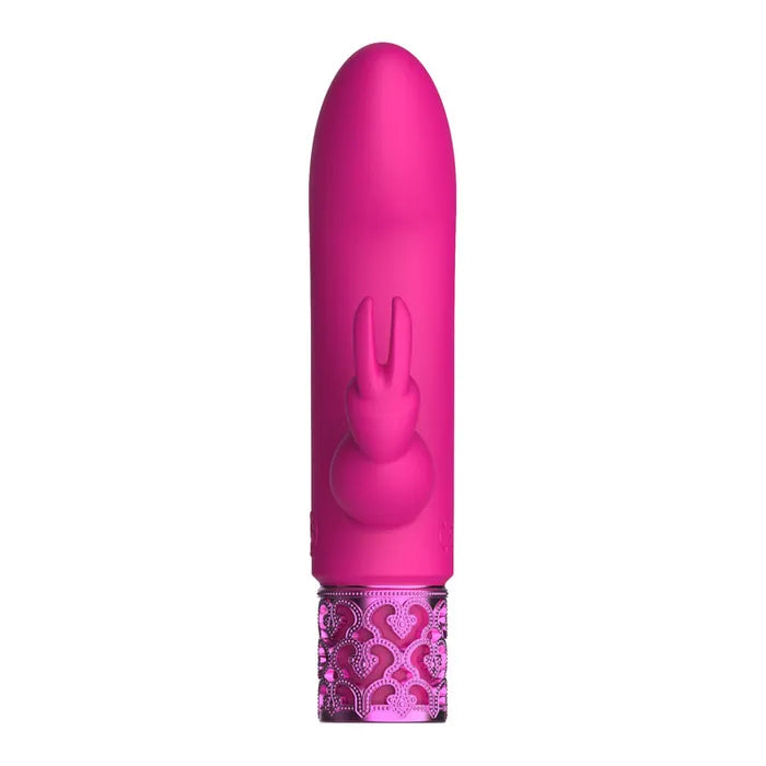 Shots Toys ROYAL GEMS Dazzling Silicone Rechargeable Bullet Vibrator Pink Shots Toys