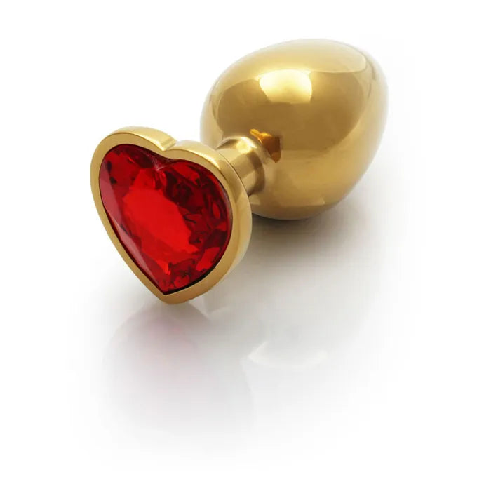 Shots Toys OUCH! Heart Gem Butt Plug With Heart Gem Base Large 9.3cm