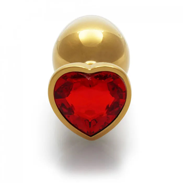 Shots Toys OUCH! Heart Gem Butt Plug With Heart Gem Base Large 9.3cm