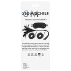Sex & Mischief Shadow Tie & Tickle Kit Beginners Bondage Kit Black Sportsheets