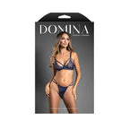 Fantasy Lingerie DOMINA Openable Bra & Panty Navy Blue - LOVVA